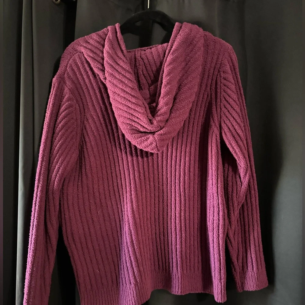 Grace & Lace Women’s Cloyd Ribbed Mulberry Hoodie
